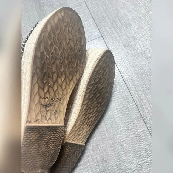 Vagabond Black Leather Platform Celeste Espadrille Size 7 - Picture 6 of 7